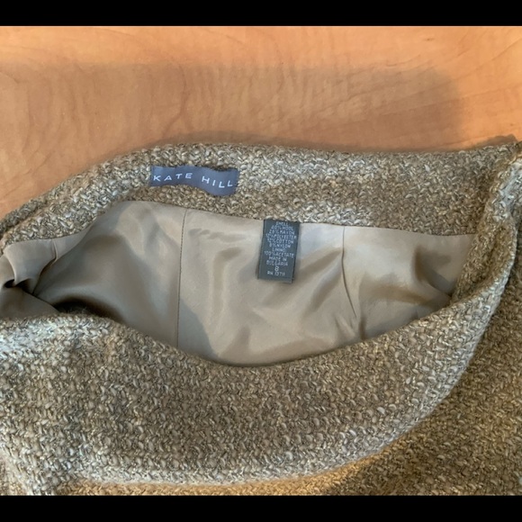 Womens Kate Hill oatmeal blazer (10) and matching skirt (8) set - Picture 7 of 10